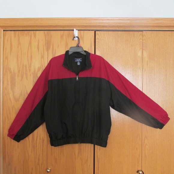 ROUNDTREE & YORKE SPORT MEN'S SIZE XL COAT BLACK & RED JACKET FULL ZIP OUTERWEAR - Picture 1 of 9